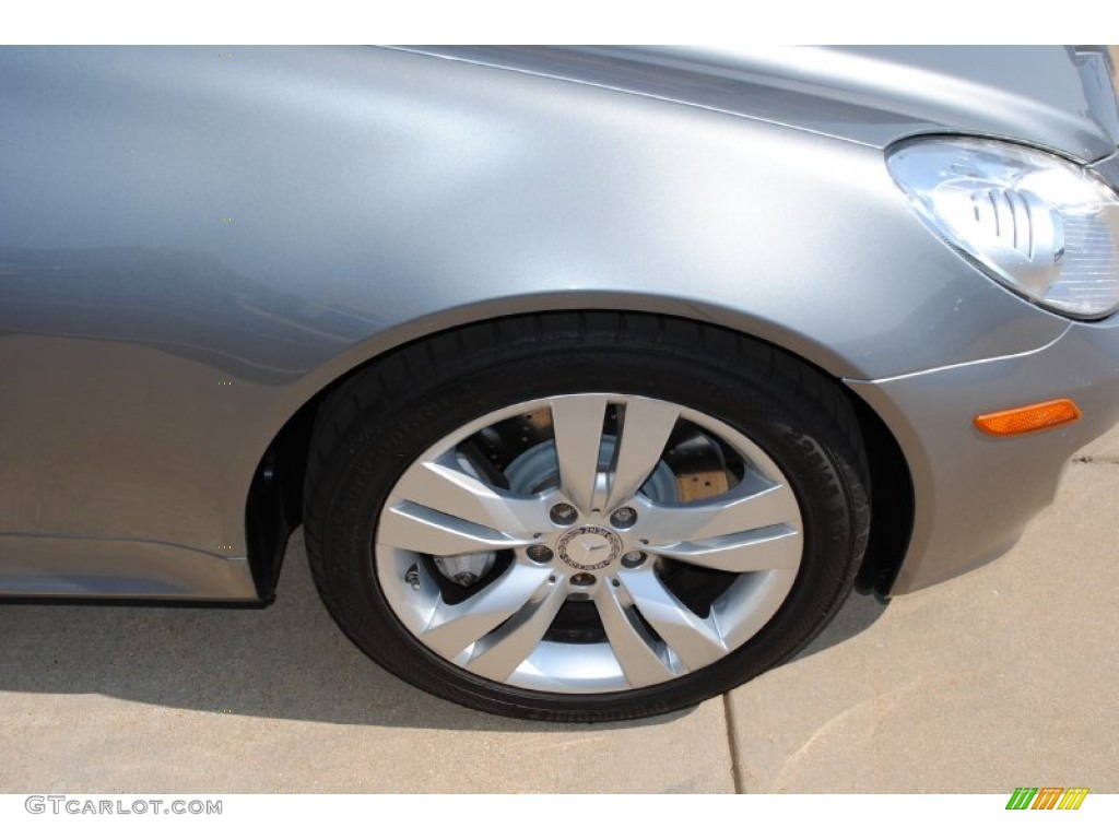 2009 SLK 350 Roadster - Palladium Silver Metallic / Black photo #18