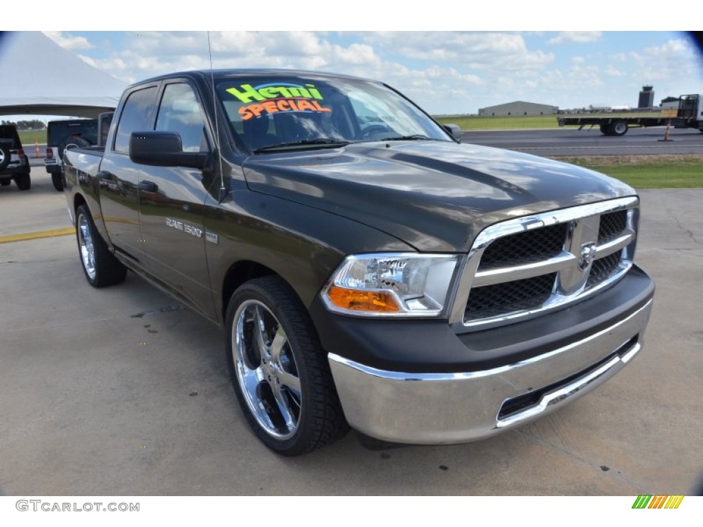 2012 Ram 1500 Express Crew Cab - Sagebrush Pearl / Dark Slate Gray/Medium Graystone photo #10