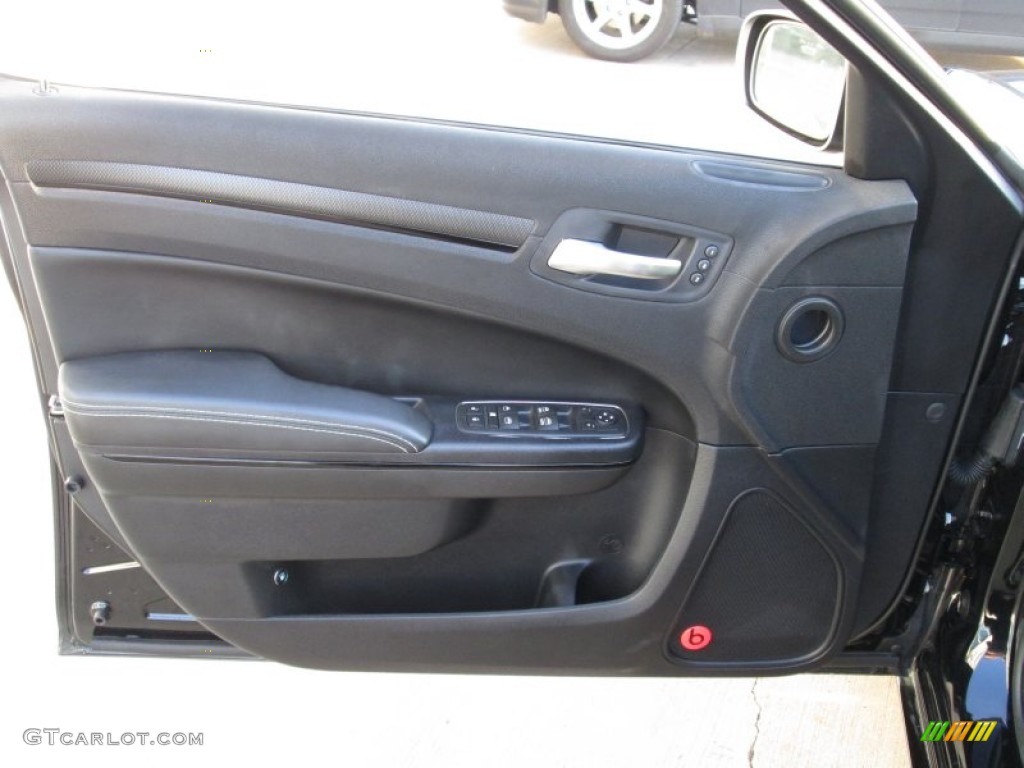 2012 Chrysler 300 S V8 Black Door Panel Photo #72698395
