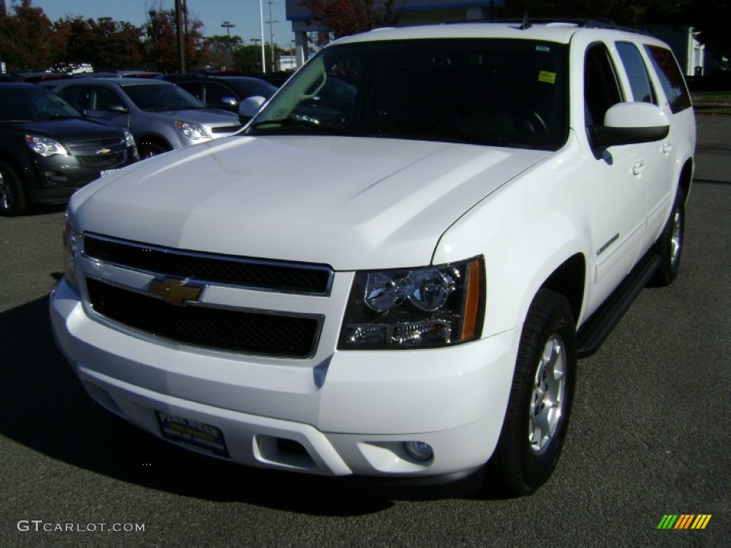 2012 Suburban LT 4x4 - Summit White / Ebony photo #1