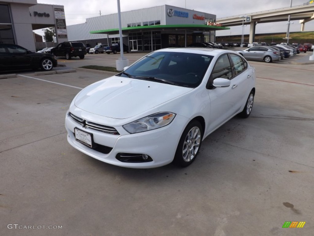 Bright White Dodge Dart