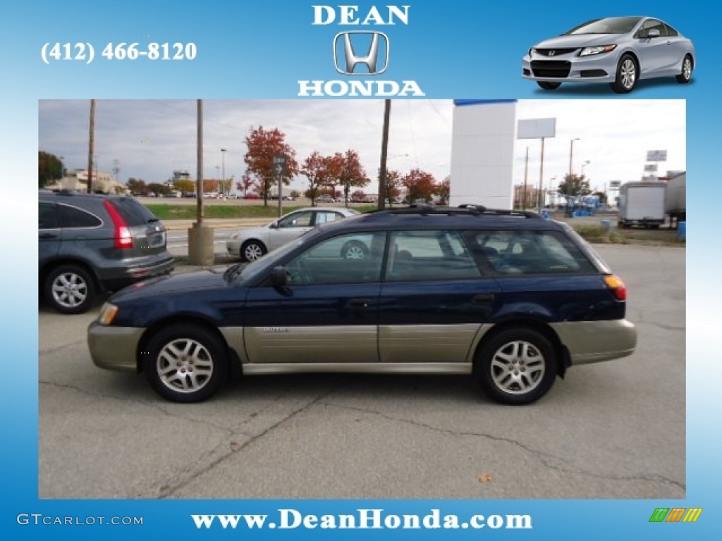 2004 Outback Wagon - Mystic Blue Pearl / Gray photo #1