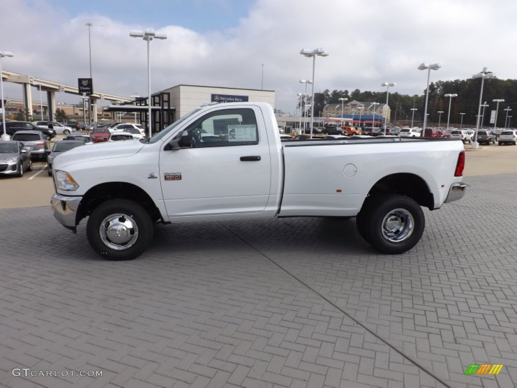 Bright White 2012 Dodge Ram 3500 HD ST Regular Cab 4x4 Dually Exterior Photo #72700141