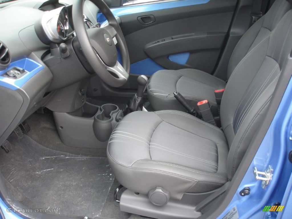 Silver/Blue Interior 2013 Chevrolet Spark LT Photo #72700495