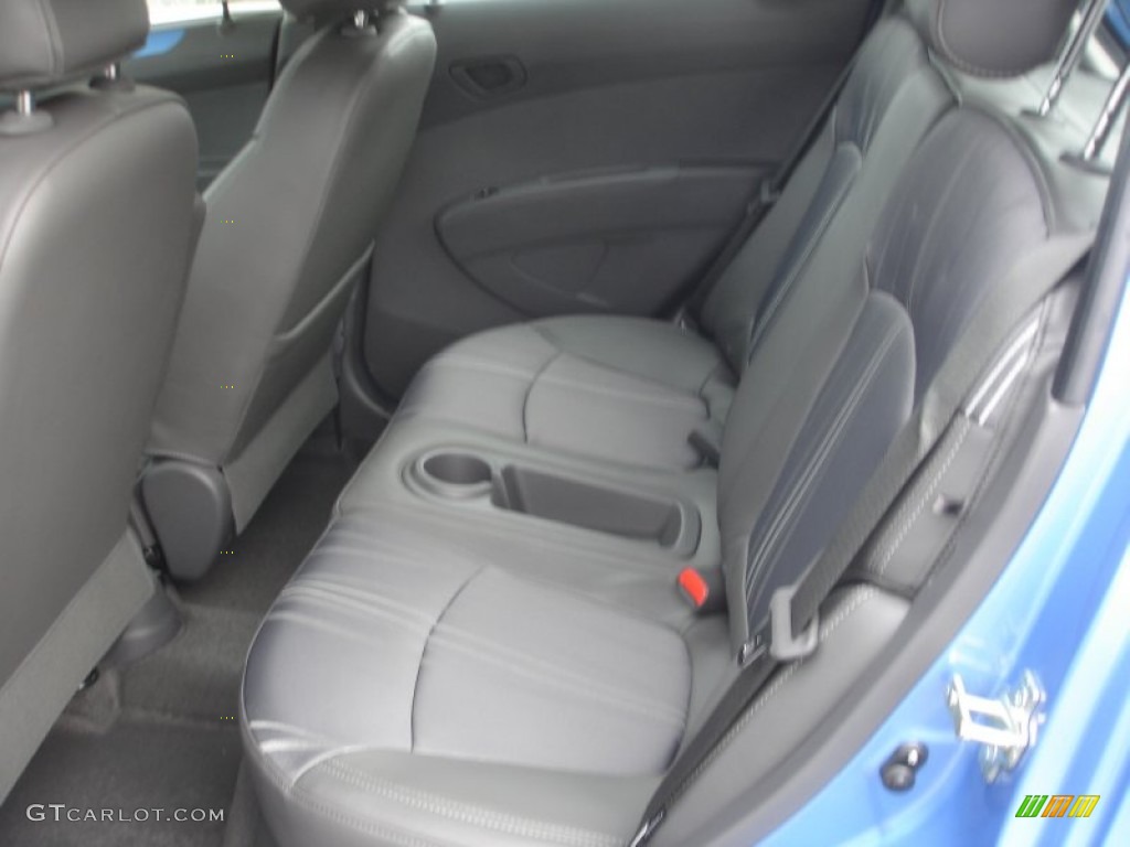 Silver/Blue Interior 2013 Chevrolet Spark LT Photo #72700510