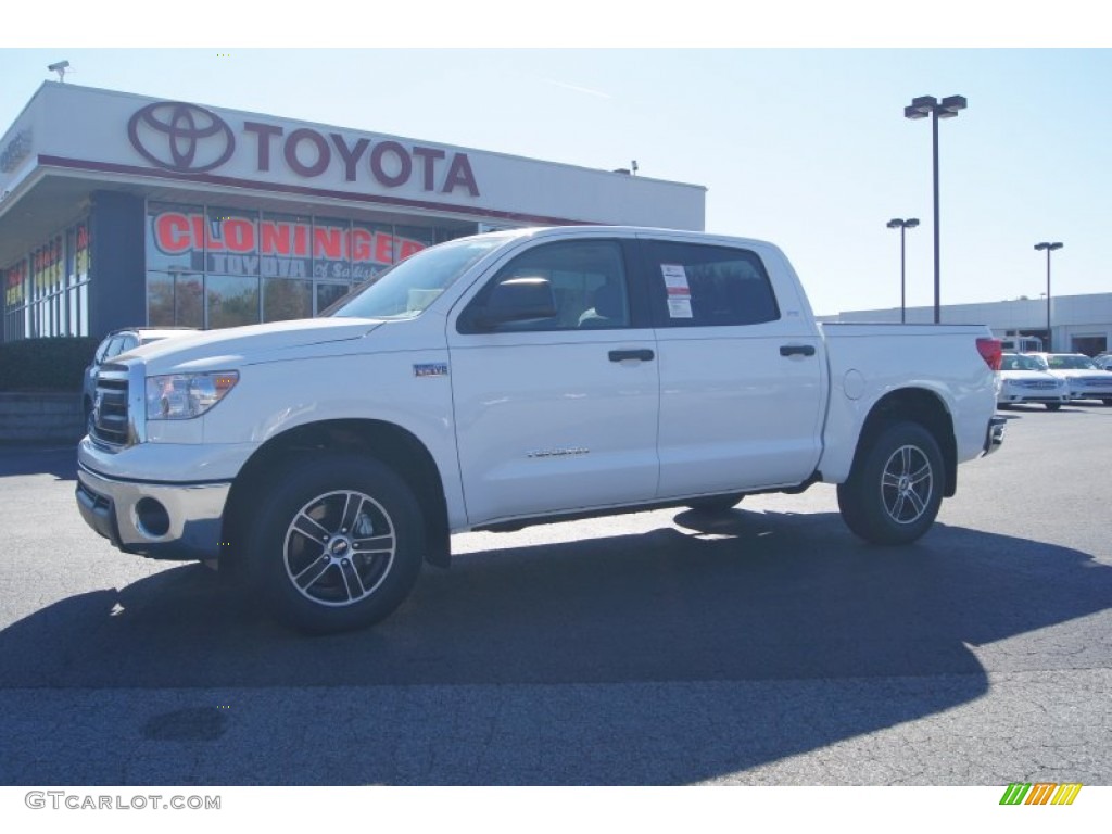 2012 Tundra SR5 CrewMax 4x4 - Super White / Graphite photo #1