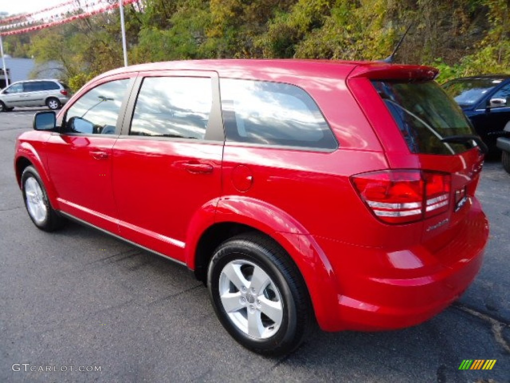 Brilliant Red Tri-Coat Pearl 2013 Dodge Journey American Value Package Exterior Photo #72700966