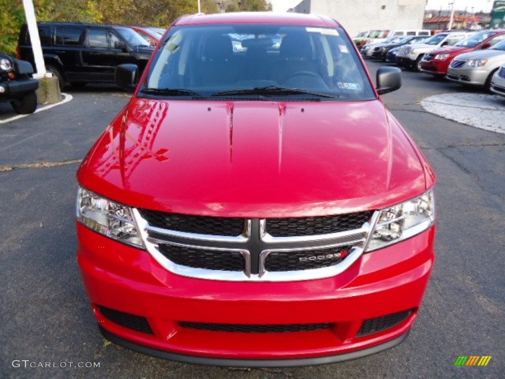 Brilliant Red Tri-Coat Pearl 2013 Dodge Journey American Value Package Exterior Photo #72701026