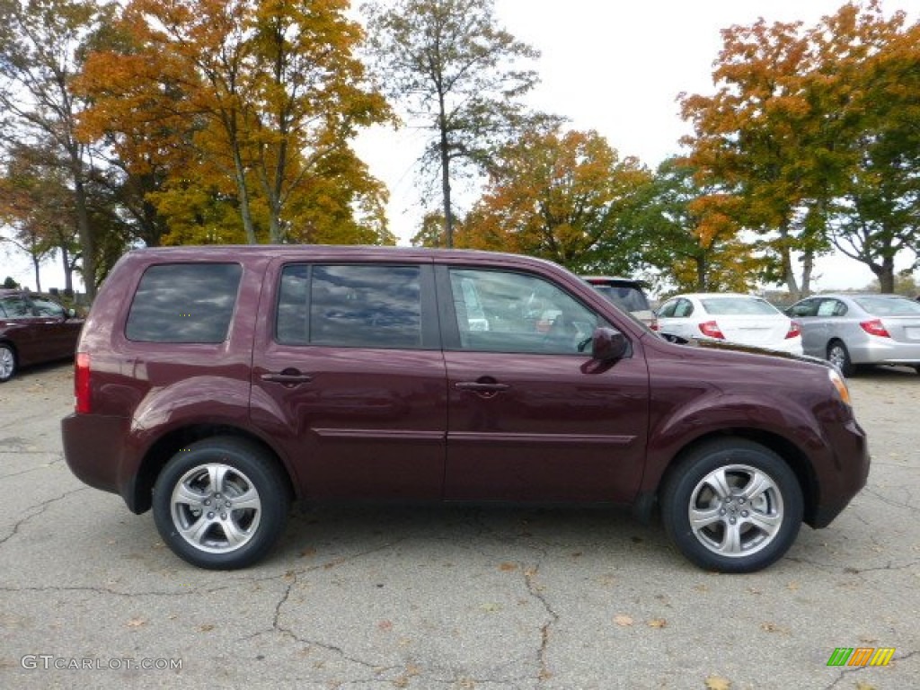 Dark Cherry Pearl 2013 Honda Pilot EX-L 4WD Exterior Photo #72701345