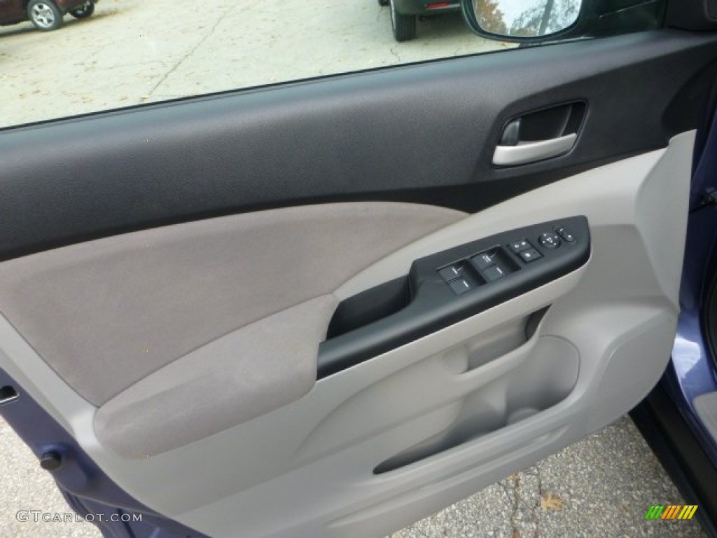 2013 Honda CR-V EX AWD Gray Door Panel Photo #72701602