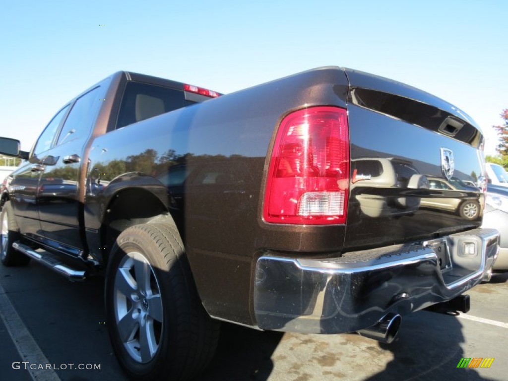 2011 Ram 1500 Big Horn Crew Cab - Rugged Brown Pearl / Dark Slate Gray/Medium Graystone photo #2