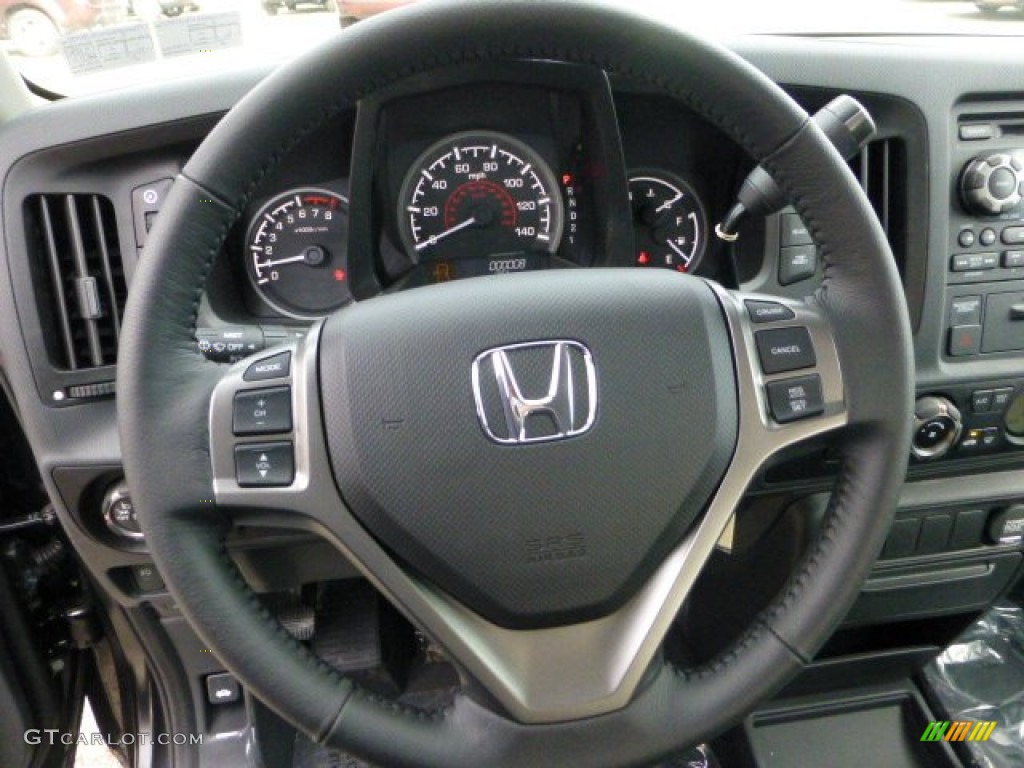 2013 Honda Ridgeline Sport Black Steering Wheel Photo #72701947