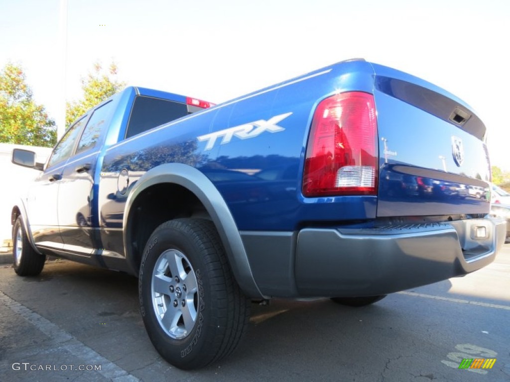 2009 Ram 1500 TRX Quad Cab - Deep Water Blue Pearl / Dark Slate Gray photo #2