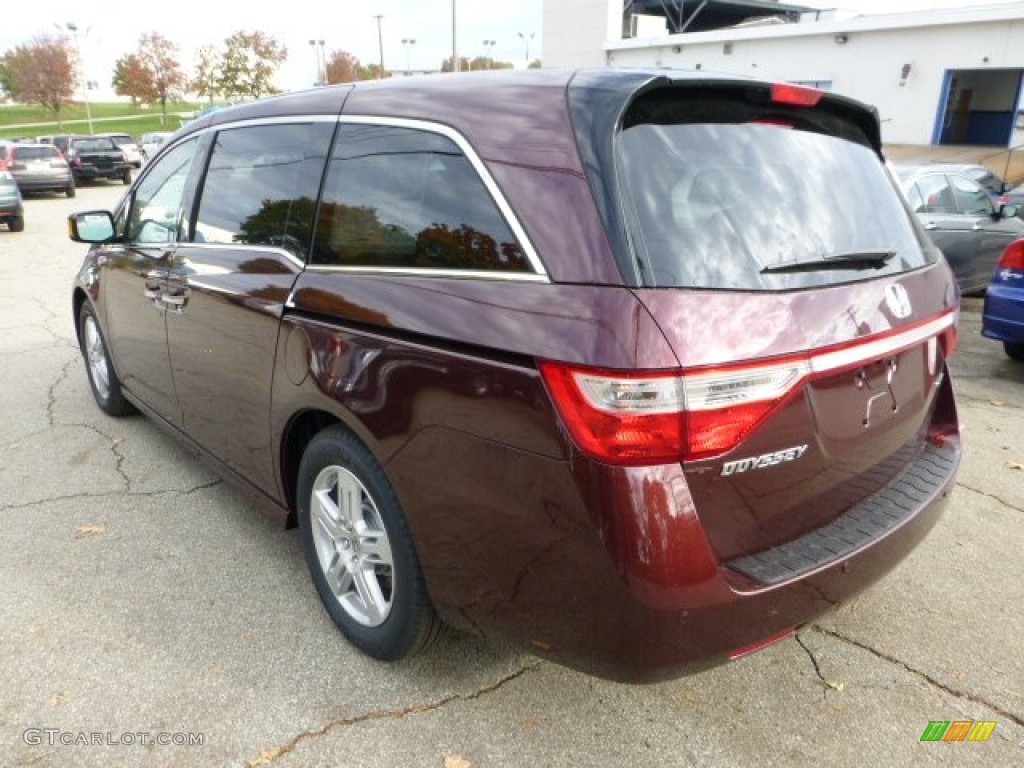 Dark Cherry Pearl 2013 Honda Odyssey Touring Exterior Photo #72702001