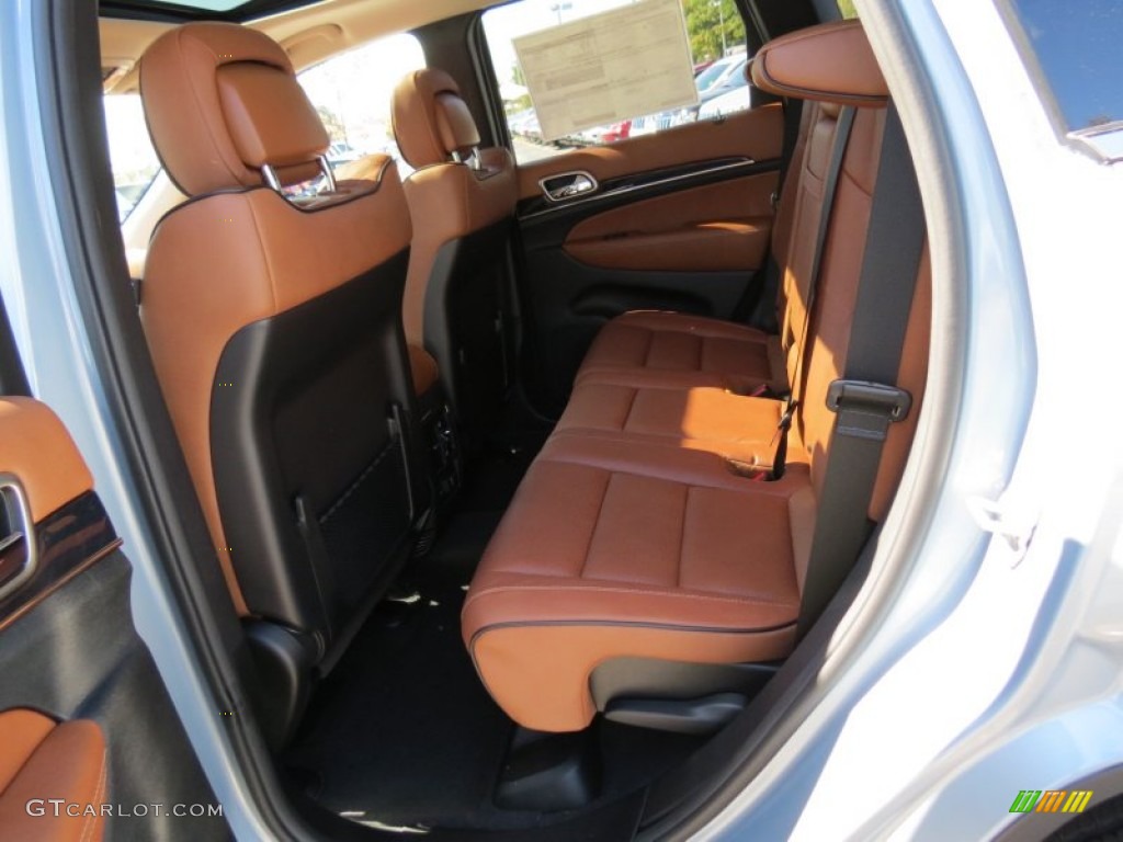 2013 Grand Cherokee Overland - Winter Chill Pearl / New Saddle/Black photo #7