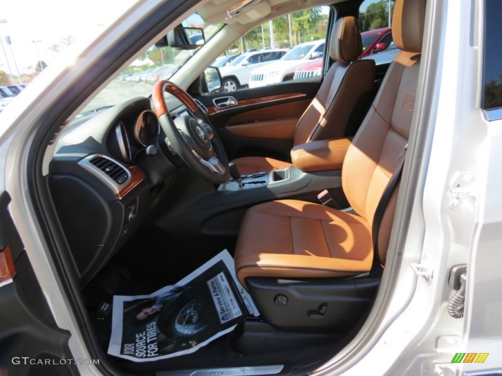 2013 Grand Cherokee Overland - Bright Silver Metallic / New Saddle/Black photo #6