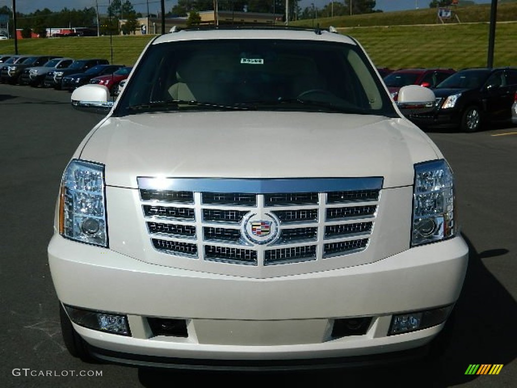 2013 Escalade EXT Premium AWD - White Diamond Tricoat / Cashmere/Cocoa photo #8