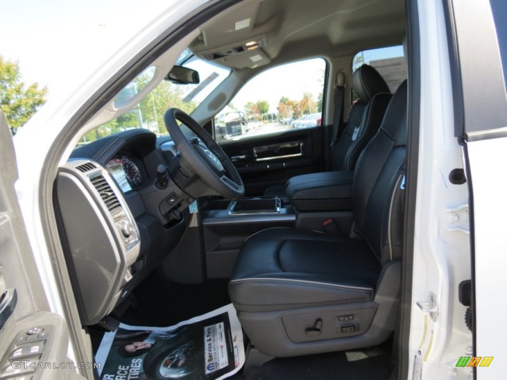 2012 Ram 2500 HD Laramie Longhorn Crew Cab 4x4 - Bright White / Dark Slate/Russet photo #6