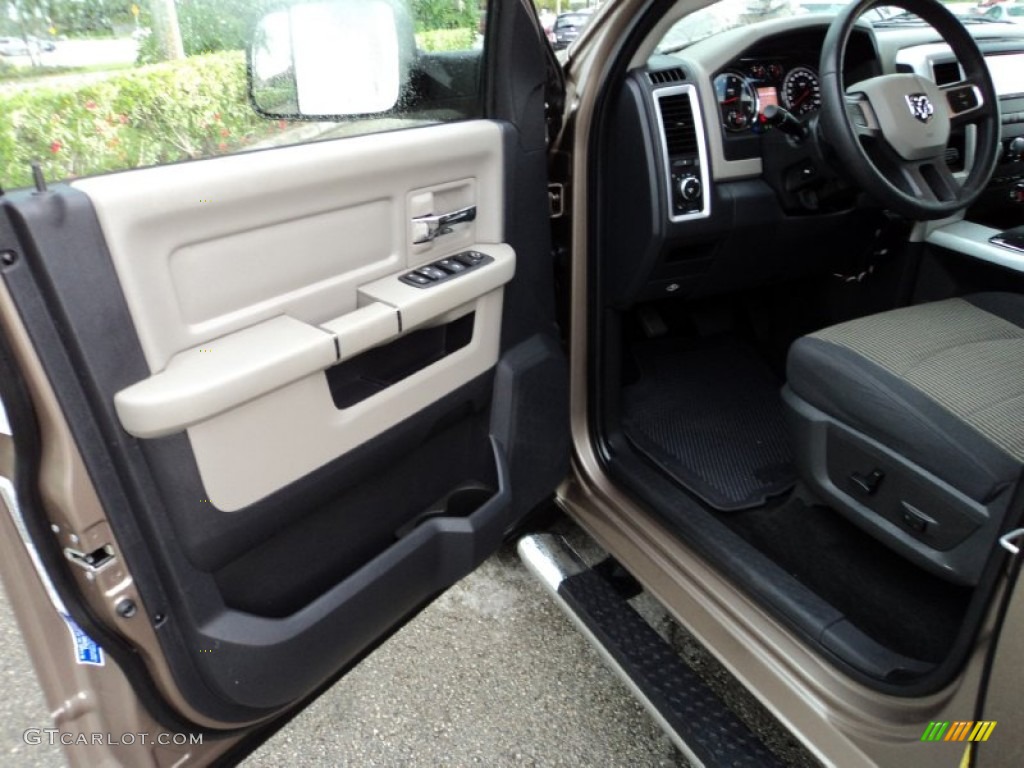 2010 Ram 1500 Big Horn Crew Cab - Austin Tan Pearl / Dark Slate/Medium Graystone photo #16