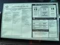 2012 Nissan Titan SV Crew Cab Window Sticker
