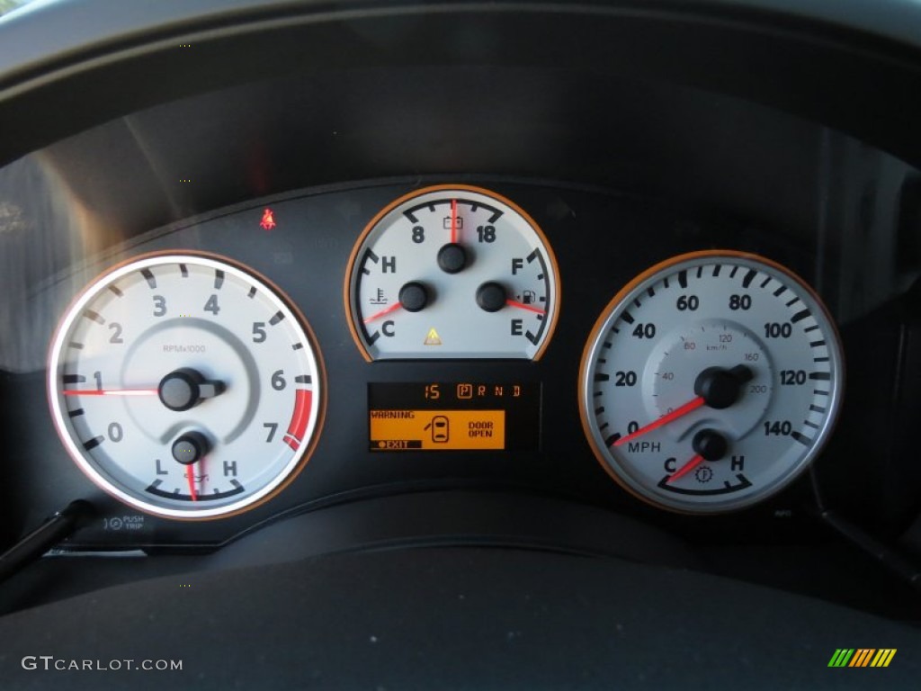 2012 Nissan Titan SV Crew Cab Gauges Photo #72707291