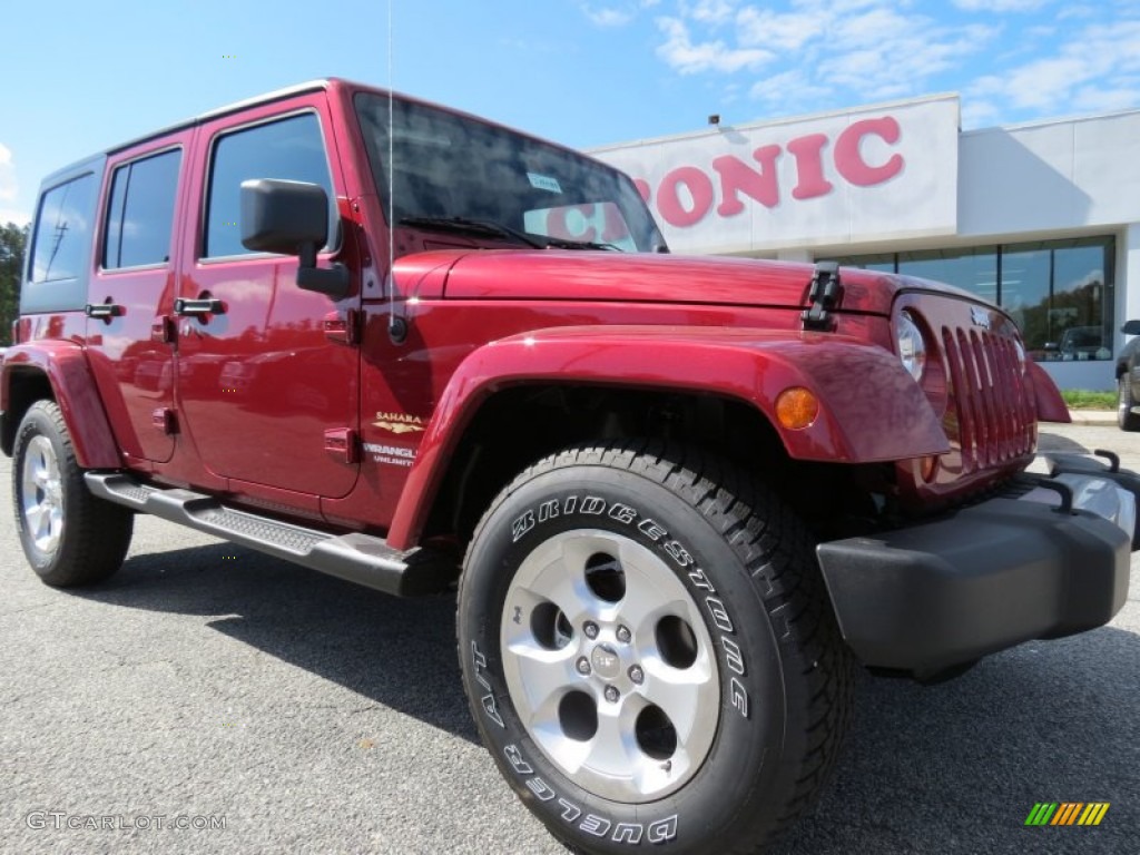 Deep Cherry Red Crystal Pearl Jeep Wrangler Unlimited