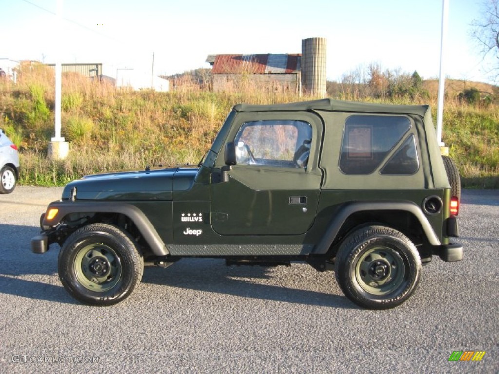 2004 Wrangler X 4x4 - Moss Green Pearlcoat / Dark Slate Gray photo #2