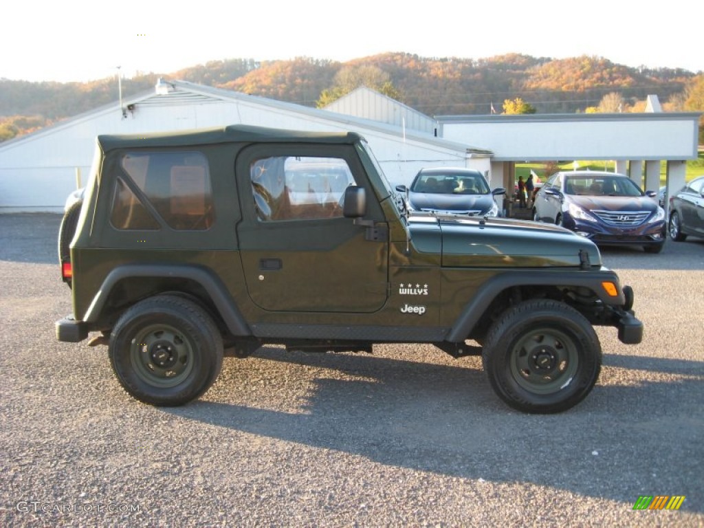 2004 Wrangler X 4x4 - Moss Green Pearlcoat / Dark Slate Gray photo #7
