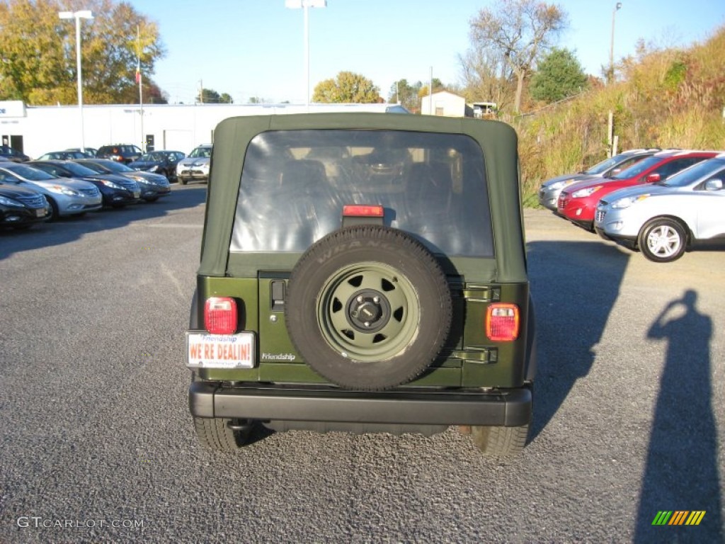 2004 Wrangler X 4x4 - Moss Green Pearlcoat / Dark Slate Gray photo #9