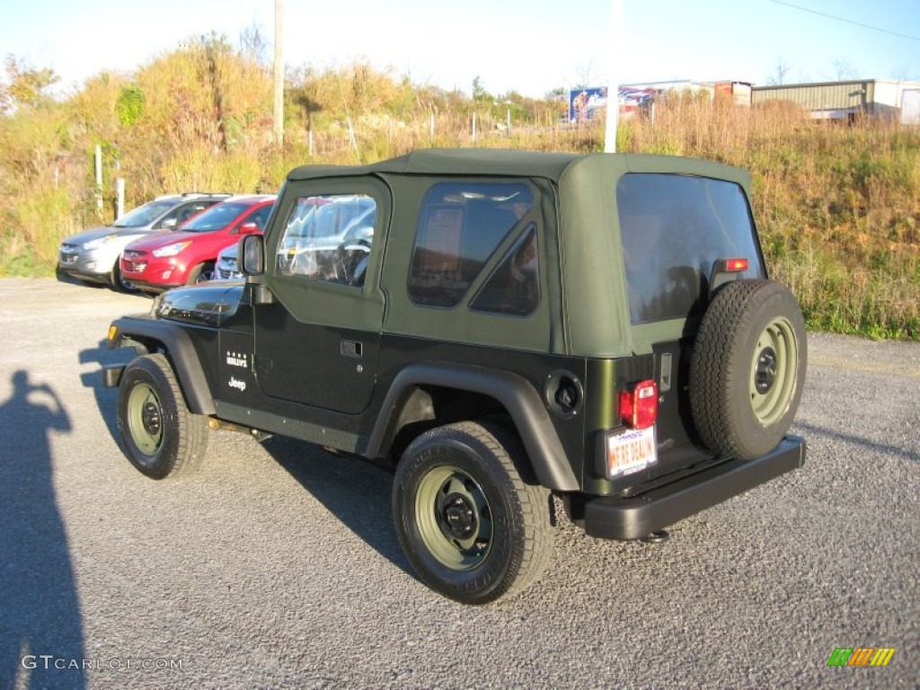 2004 Wrangler X 4x4 - Moss Green Pearlcoat / Dark Slate Gray photo #10