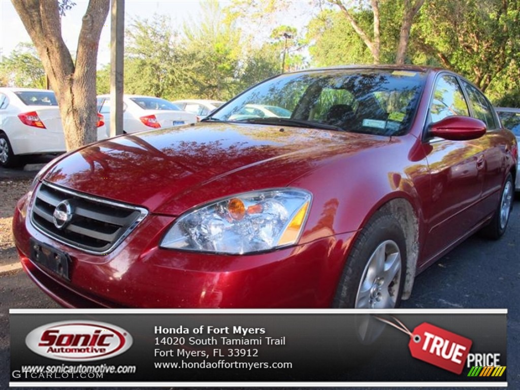 2003 Altima 2.5 S - Sonoma Sunset Red / Charcoal photo #1