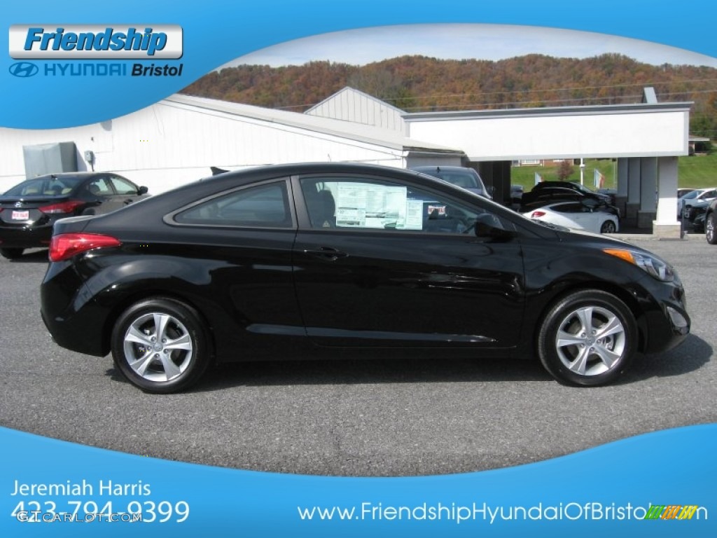 2013 Elantra Coupe GS - Black / Gray photo #6