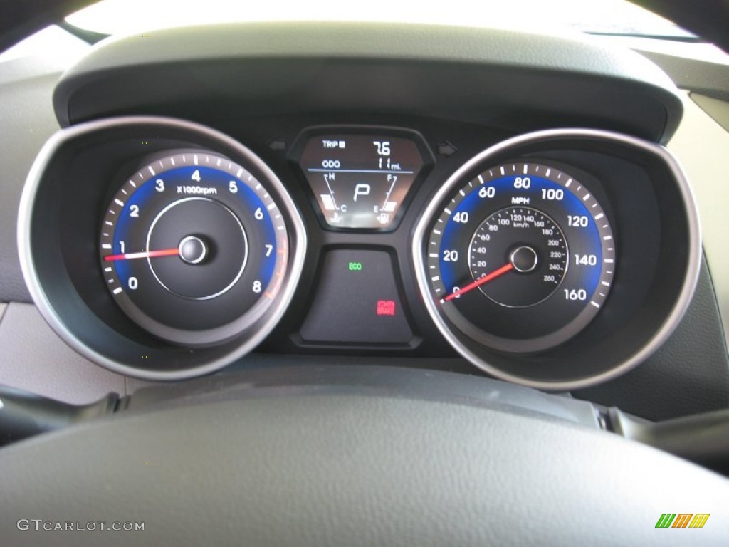 2013 Elantra Coupe GS - Black / Gray photo #28