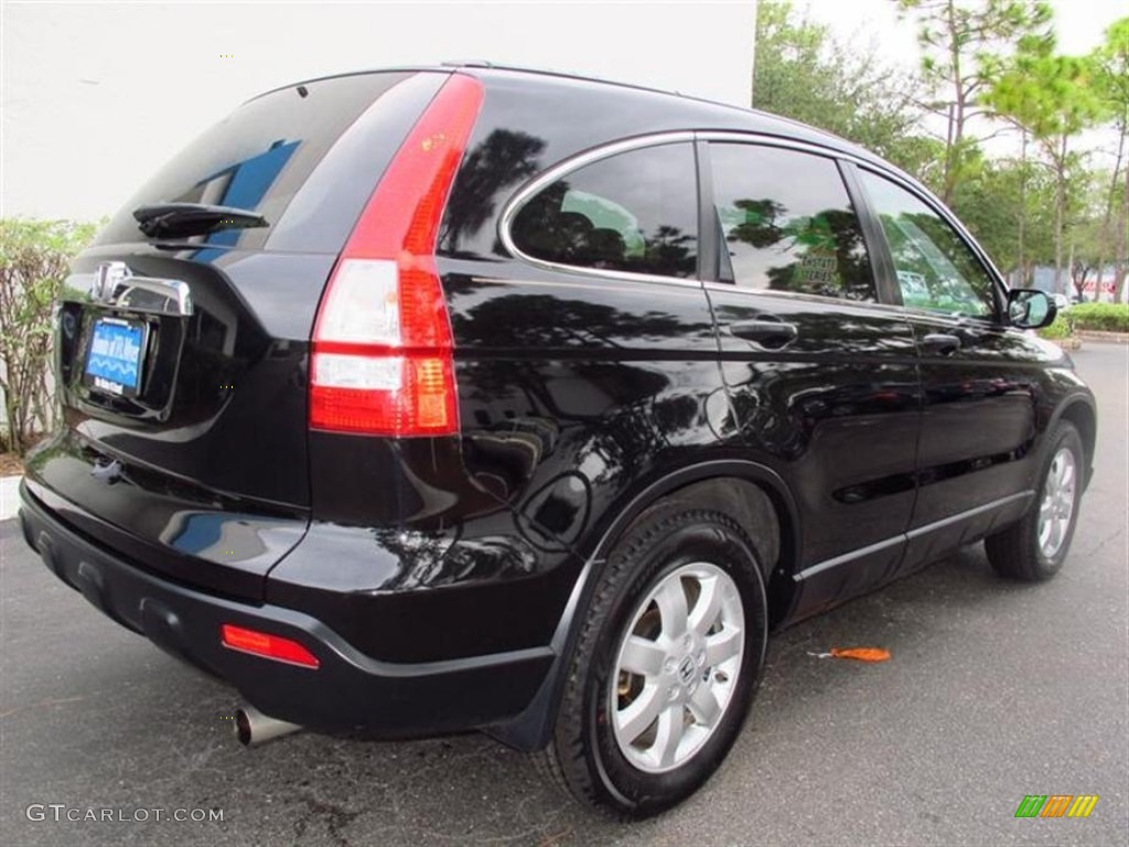 2009 CR-V EX - Crystal Black Pearl / Ivory photo #3
