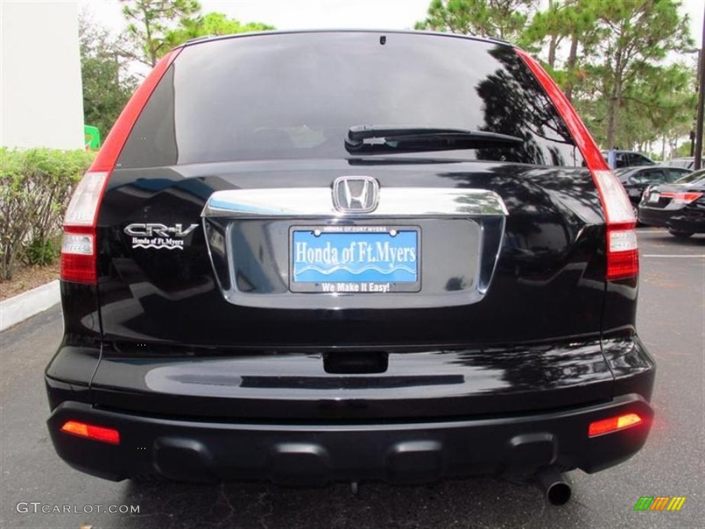 2009 CR-V EX - Crystal Black Pearl / Ivory photo #4