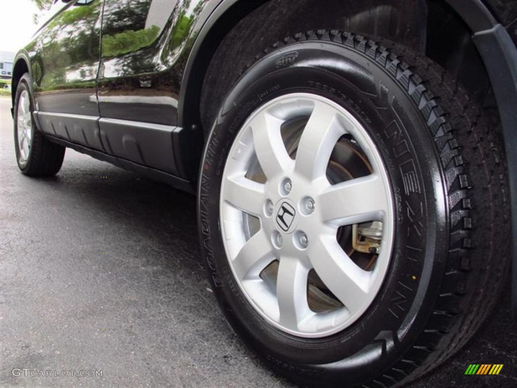 2009 CR-V EX - Crystal Black Pearl / Ivory photo #6