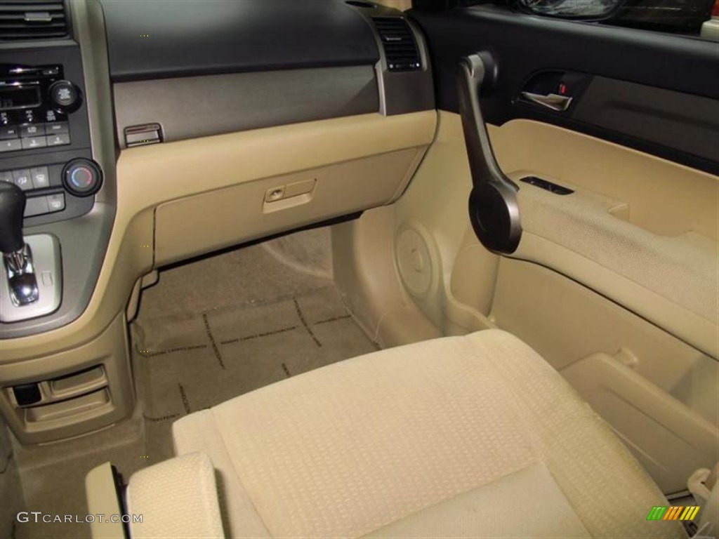 2009 CR-V EX - Crystal Black Pearl / Ivory photo #13