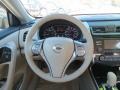 2013 Nissan Altima Beige Interior Steering Wheel Photo