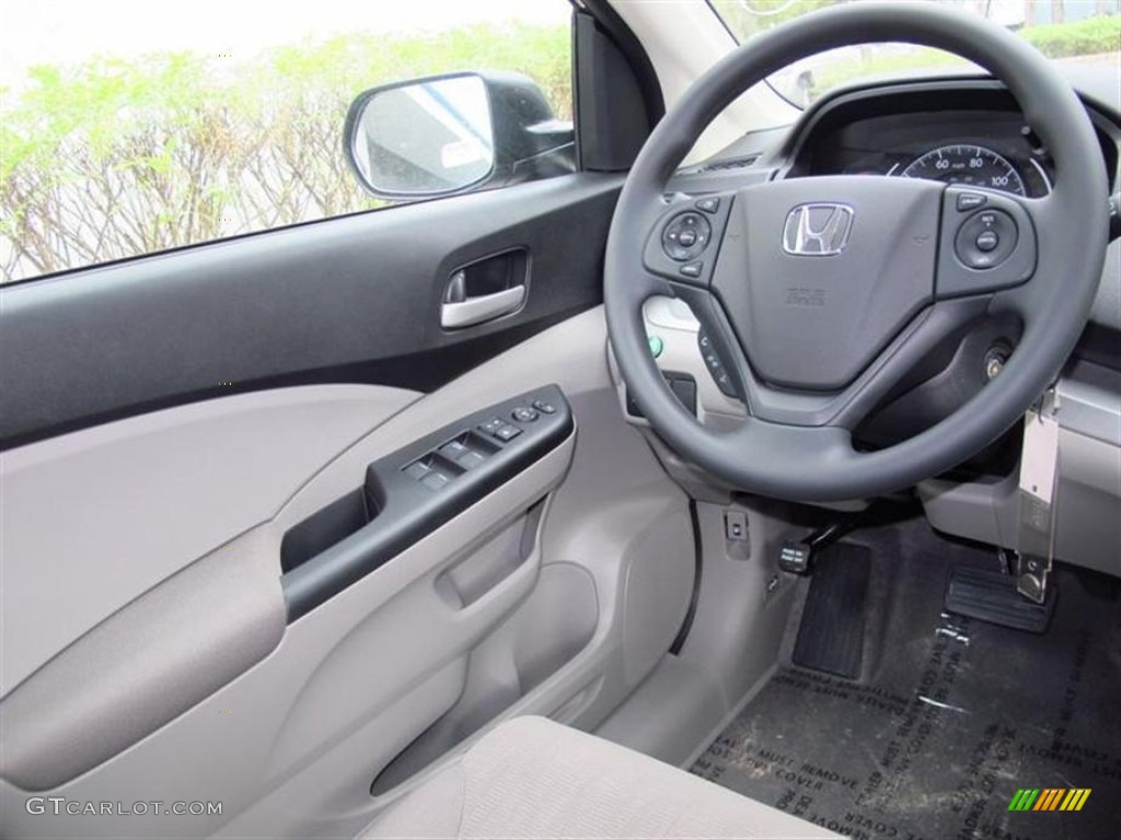2013 CR-V LX AWD - Polished Metal Metallic / Gray photo #5