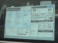 2013 Honda CR-V LX AWD Window Sticker