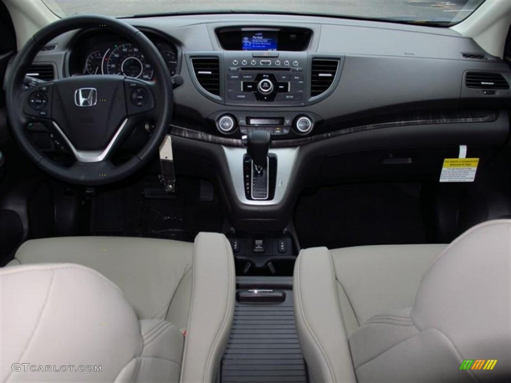 2013 Honda CR-V EX-L Beige Dashboard Photo #72711044