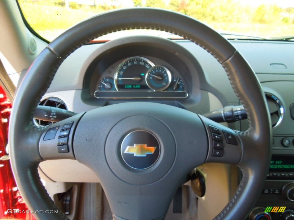 2008 Chevrolet HHR LT Gray Steering Wheel Photo #72711659
