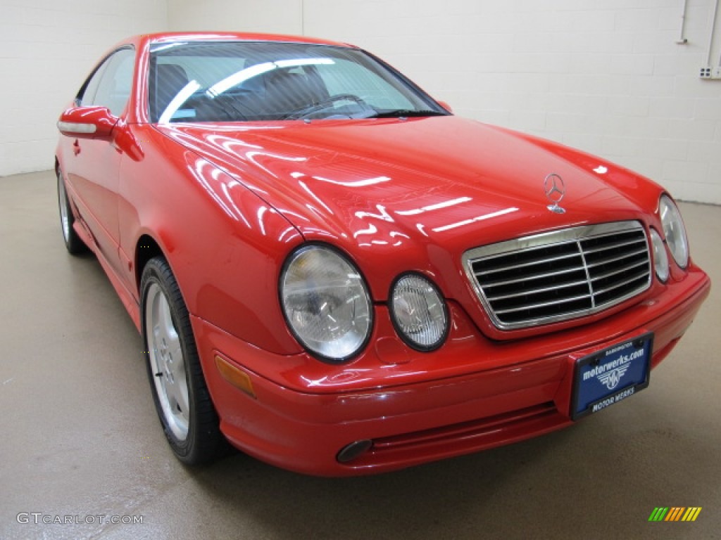 2001 CLK 430 Coupe - Firemist Red Metallic / Charcoal photo #1