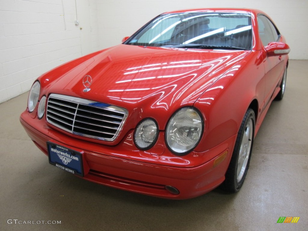 2001 CLK 430 Coupe - Firemist Red Metallic / Charcoal photo #4