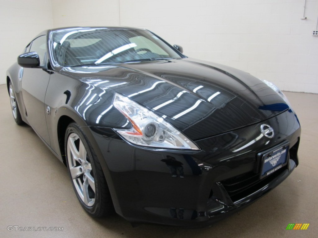 2009 370Z Coupe - Magnetic Black / Black Leather photo #1