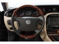 2008 Jaguar XJ Champagne/Charcoal Interior Steering Wheel Photo