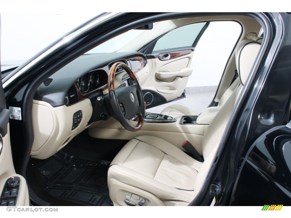 Champagne/Charcoal Interior 2008 Jaguar XJ Vanden Plas Photo #72714080