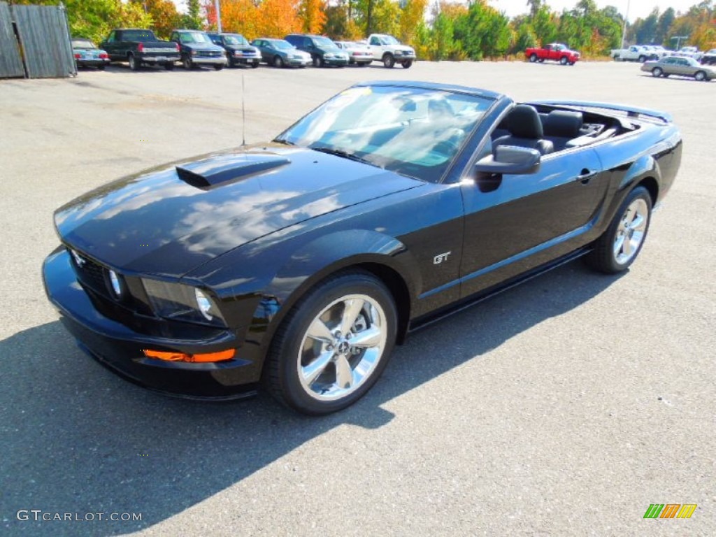 2007 Mustang GT Premium Convertible - Black / Dark Charcoal photo #27