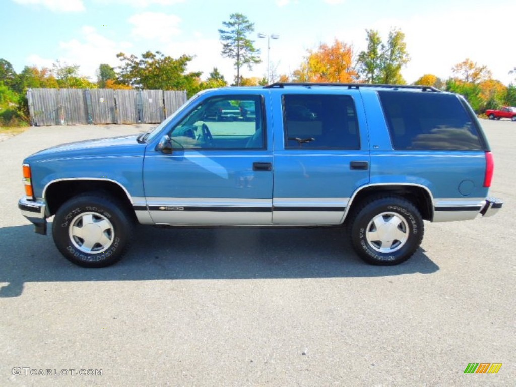 Ocean Blue Metallic 1997 Chevrolet Tahoe LS 4x4 Exterior Photo #72714641