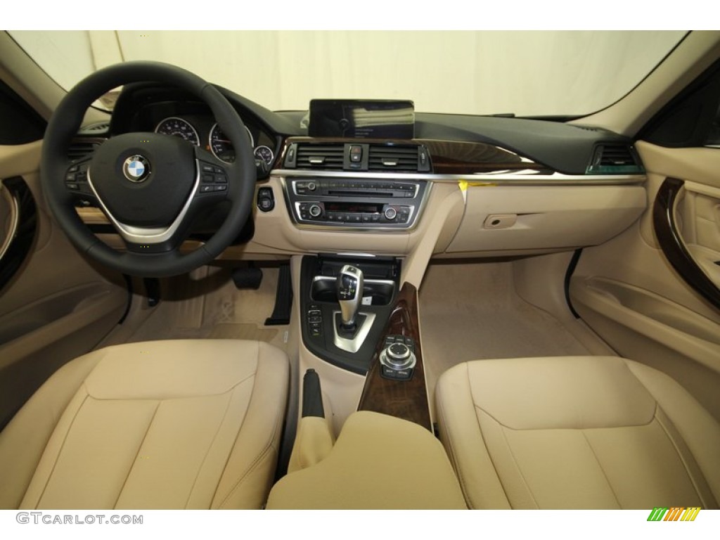 2013 BMW 3 Series 328i Sedan Veneto Beige Dashboard Photo #72716447